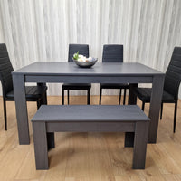 Dining Table Set with 4 Chairs and a Bench Dining Room and Kitchen table set of 4