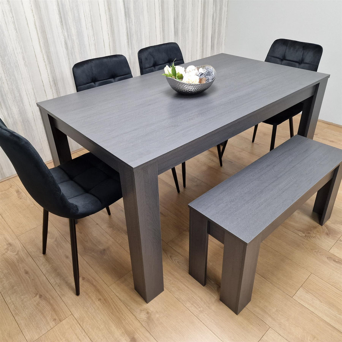 Dining Table Set with 4 Chairs and a Bench Dining Room and Kitchen table set of 4