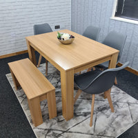 Dining Table Set with 4 Chairs Dining Room and Kitchen table set of 4, and Benches