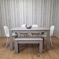 Dining Table Set with 4 Chairs Dining Room, Kitchen table set of 4, and Bench