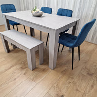 Dining Table Set with 4 Chairs Dining Room, Kitchen table set of 4, and Bench