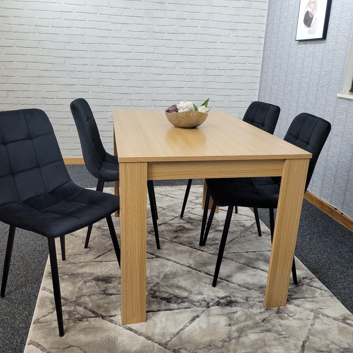 Dining Table Set with 4 Chairs Dining Room and Kitchen table set of 4