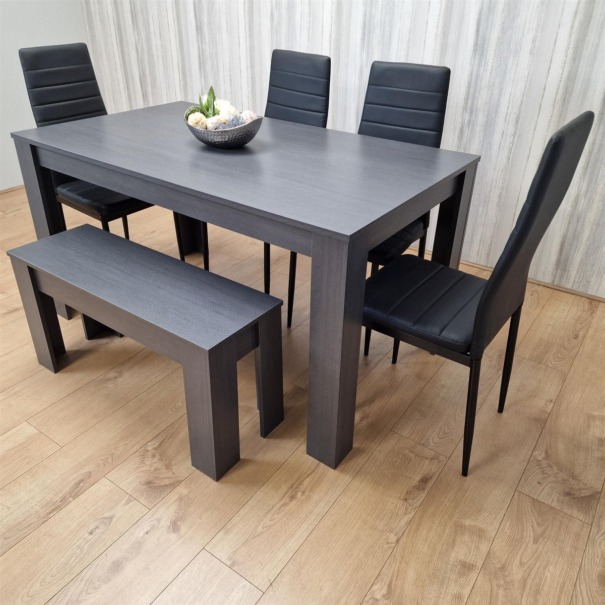 Dining Table Set with 4 Chairs and a Bench Dining Room and Kitchen table set of 4