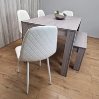 Dining Table Set with 4 Chairs Dining Room, Kitchen table set of 4, and Bench