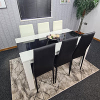 Dining Table Set with 6 Chairs Dining Room and Kitchen table set of 6