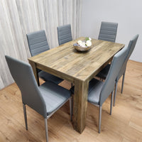 Dining Table Set with 6 Chairs Dining Room and Kitchen table set of 6