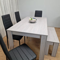 Dining Table Set with 4 Chairs Dining Room, Kitchen table set of 4, and Bench