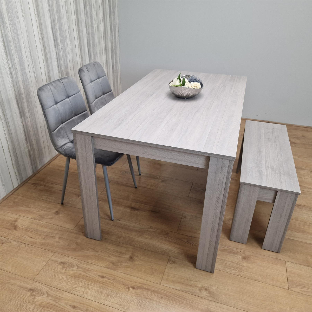 Dining Table Set with 2 Chairs Dining Room and Kitchen table set of 2,and Bench