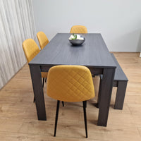 Dining Table Set with 4 Chairs Dining Room, Kitchen table set of 4, and Bench