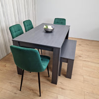 Dining Table Set with 4 Chairs and a Bench Dining Room and Kitchen table set of 4